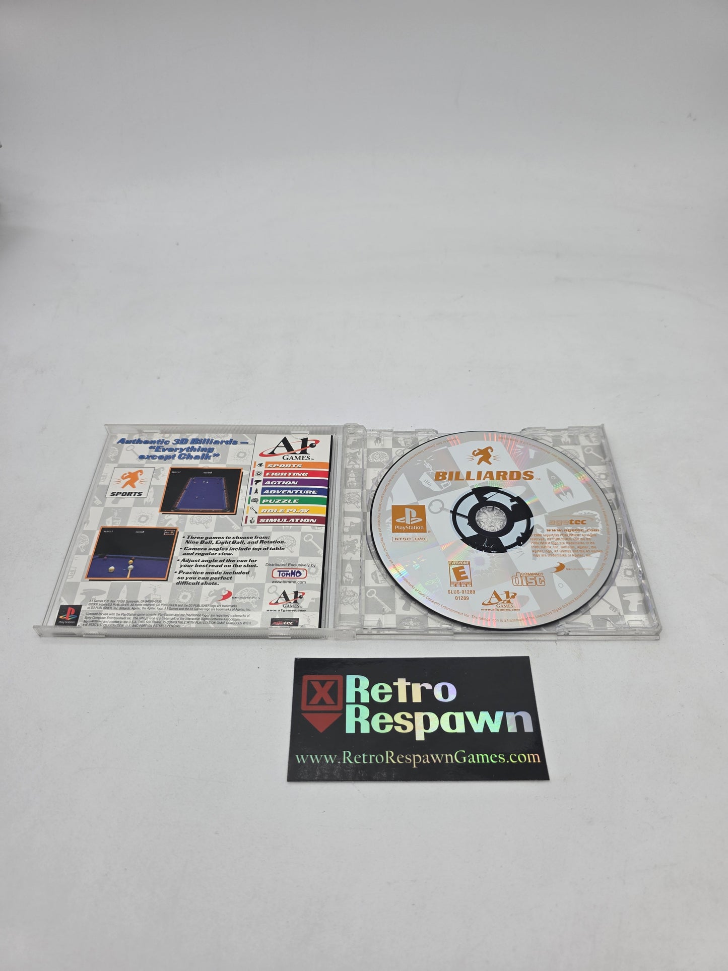 Billiards - Playstation (Complete)