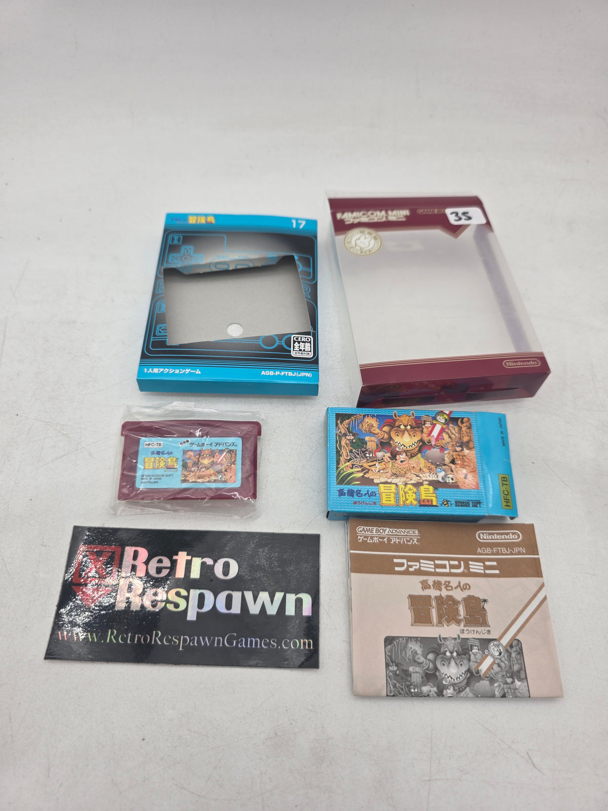 Famicom Mini: Adventure Island - JP GameBoy Advance (Complete)