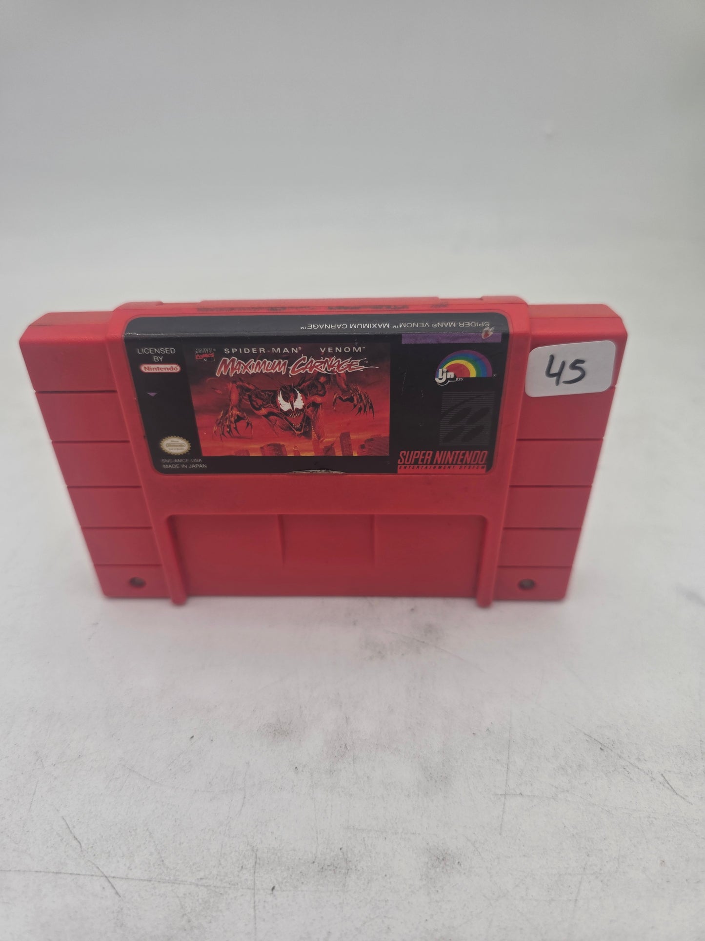 Spiderman Venom Maximum Carnage - Super Nintendo (Game Only)