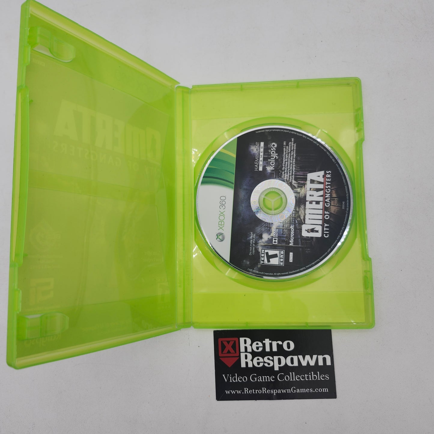 Omerta: City of Gangsters - Xbox 360 (Missing Manual)