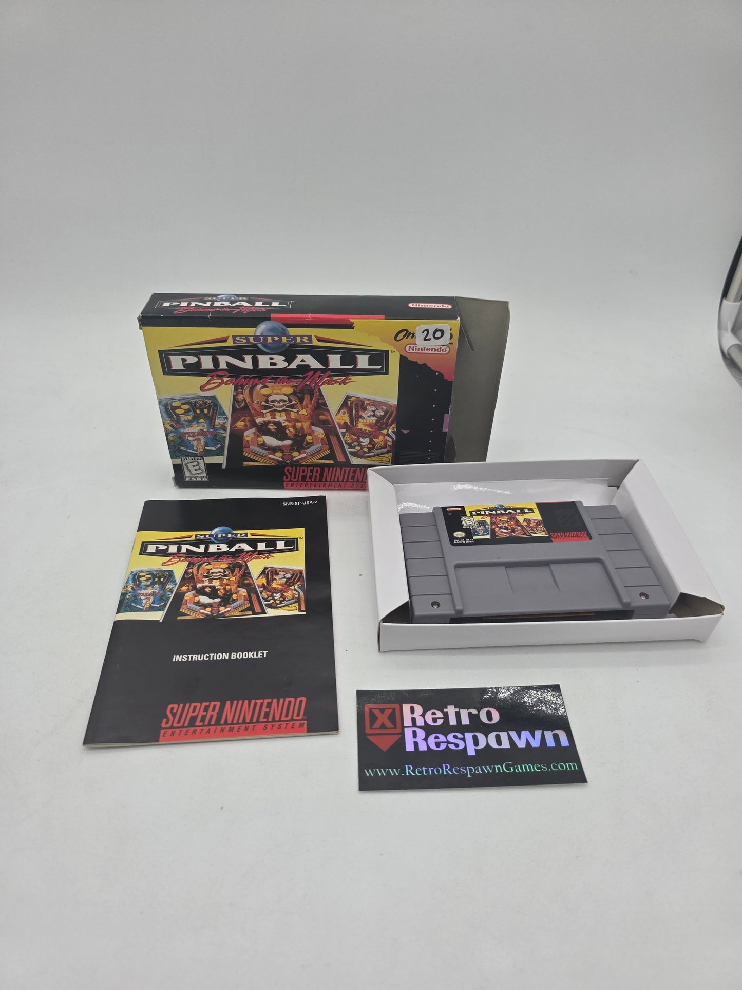 Super Pinball Behind the Mask - Super Nintendo (Complete)