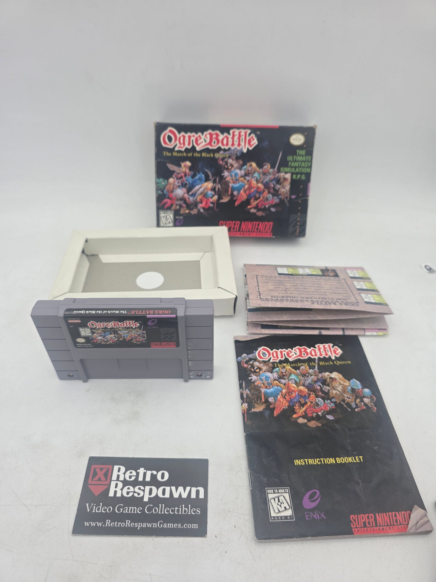 Ogre Battle The March of the Black Queen - Super Nintendo (Complete)