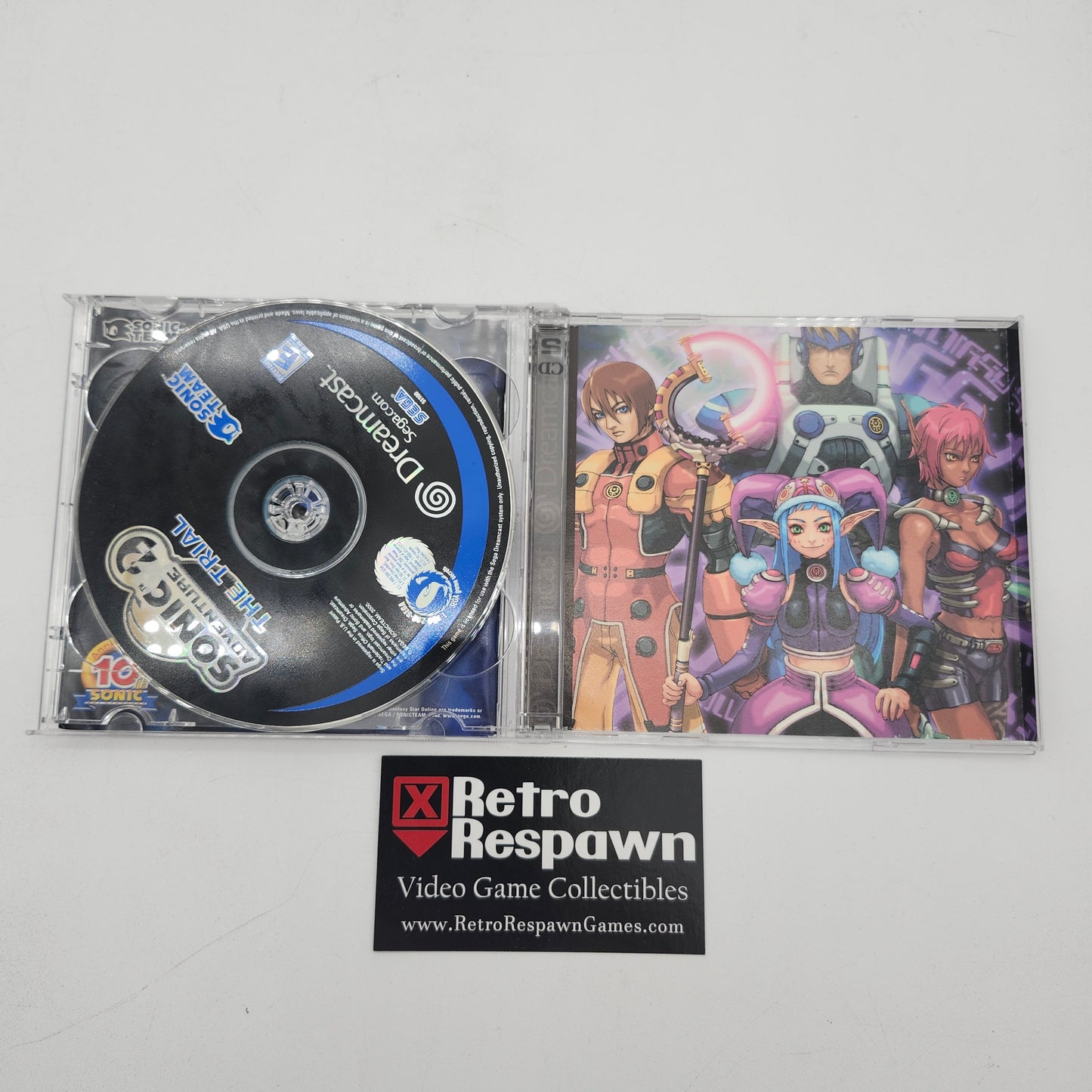 Phantasy Star Online - Sega Dreamcast (Complete with Sonic Adventure 2 Trial Disc)