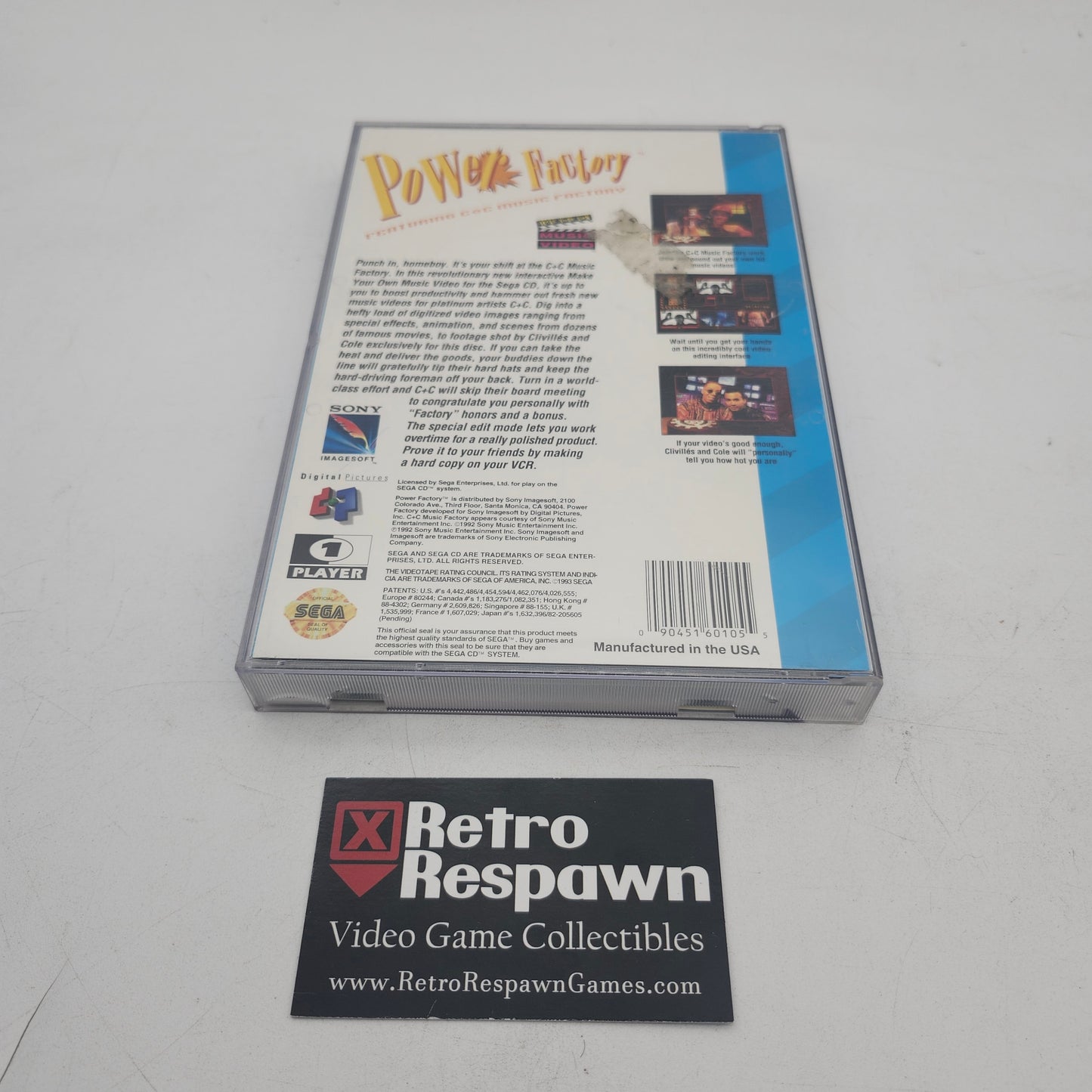 Power Factory: Featuring C+C Music Factory - Sega CD (Complete)