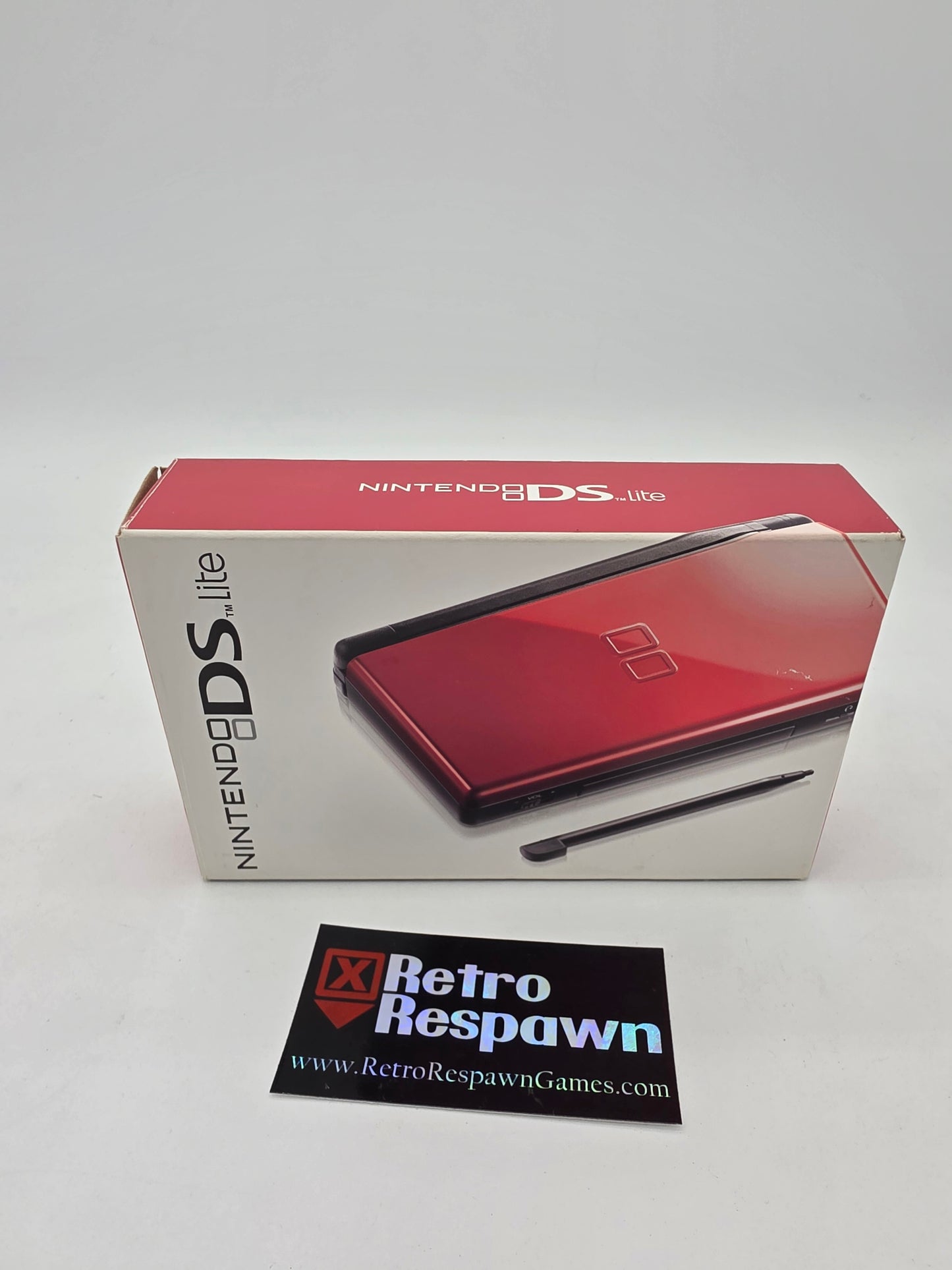 Red Crimson & Black Nintendo DS Lite - Nintendo DS (Complete)