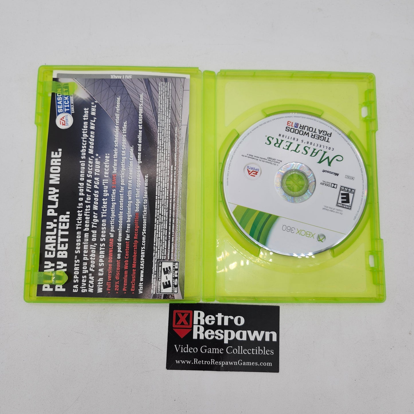 Tiger Woods PGA Tour 13 Masters Collector's Edition - Xbox 360 (Complete)