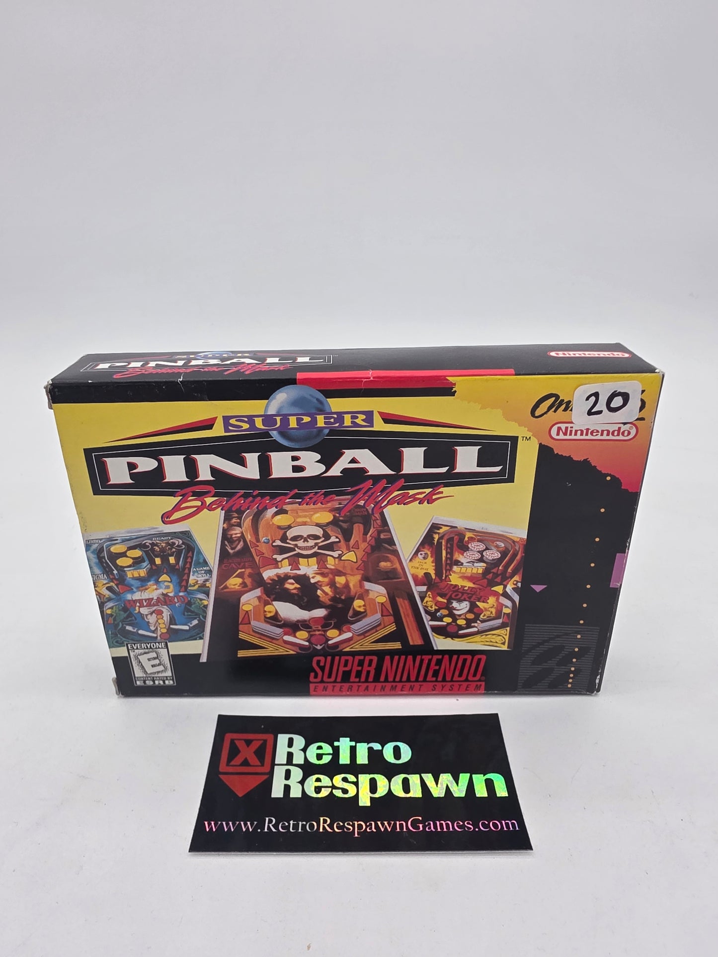 Super Pinball Behind the Mask - Super Nintendo (Complete)