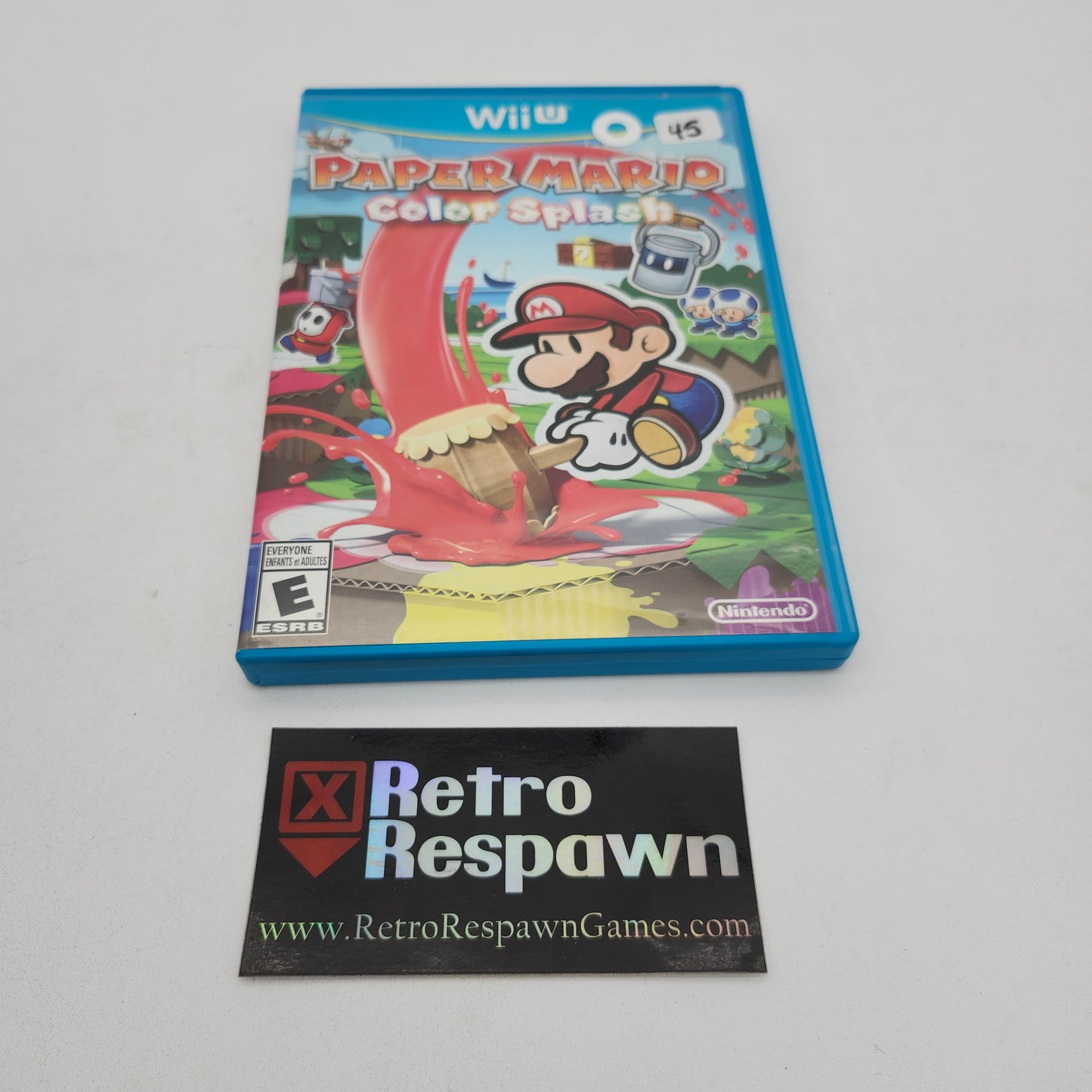 Paper Mario Color Splash - Wii U (Complete)