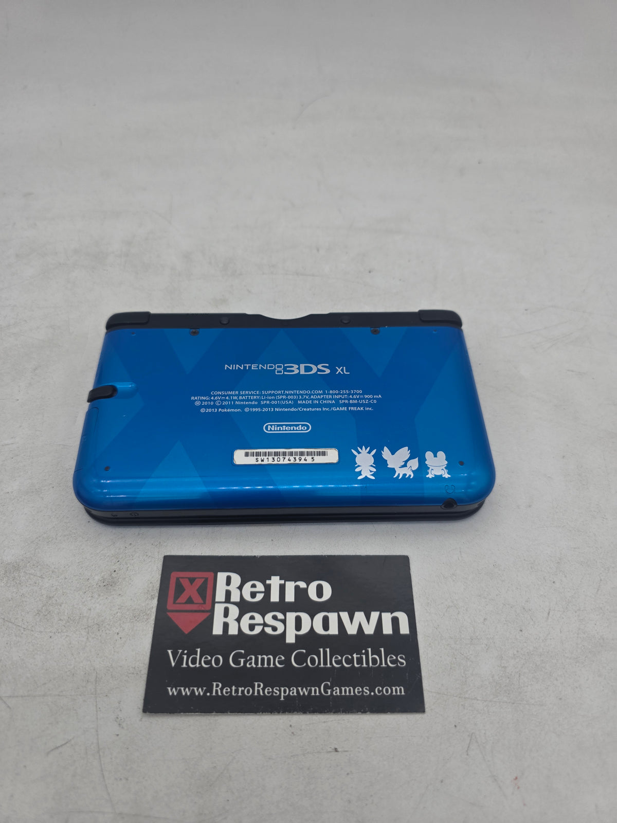 Nintendo 3DS XL Pokemon X Y Blue Limited Edition - Nintendo 3DS (Console + Charger)