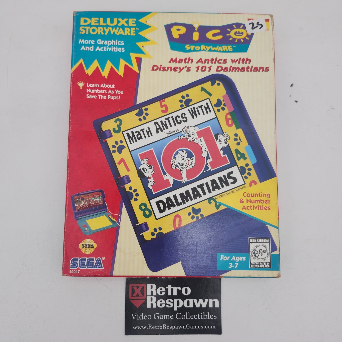 Math Antics with Disney's 101 Dalmations - Sega Pico (Complete)