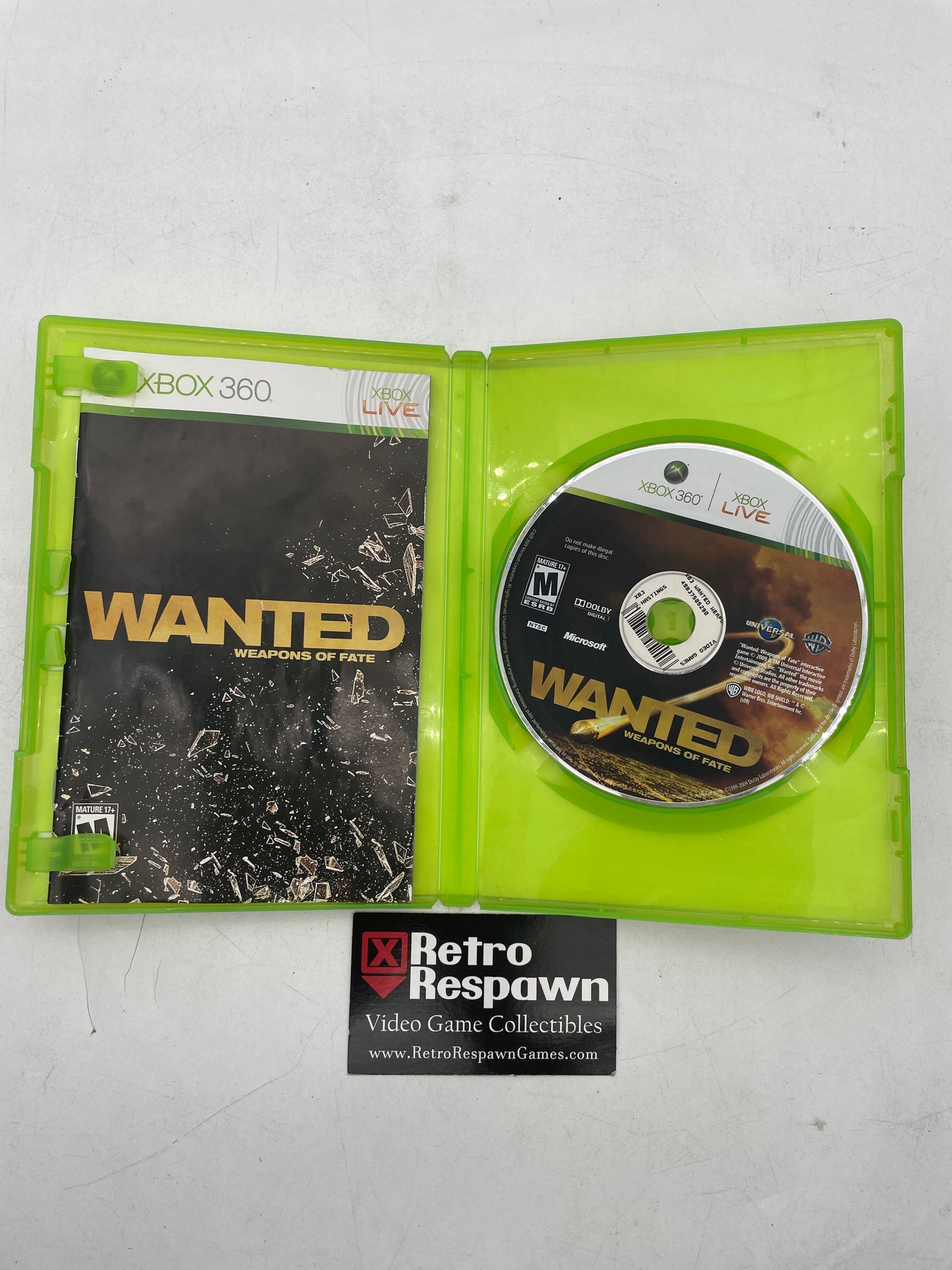 Wanted: Weapons of Fate - Xbox 360 (Complete)