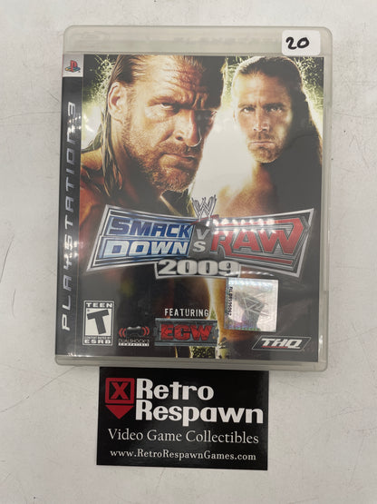 WWE Smackdown vs. Raw 2009 - Playstation 3 (Complete)