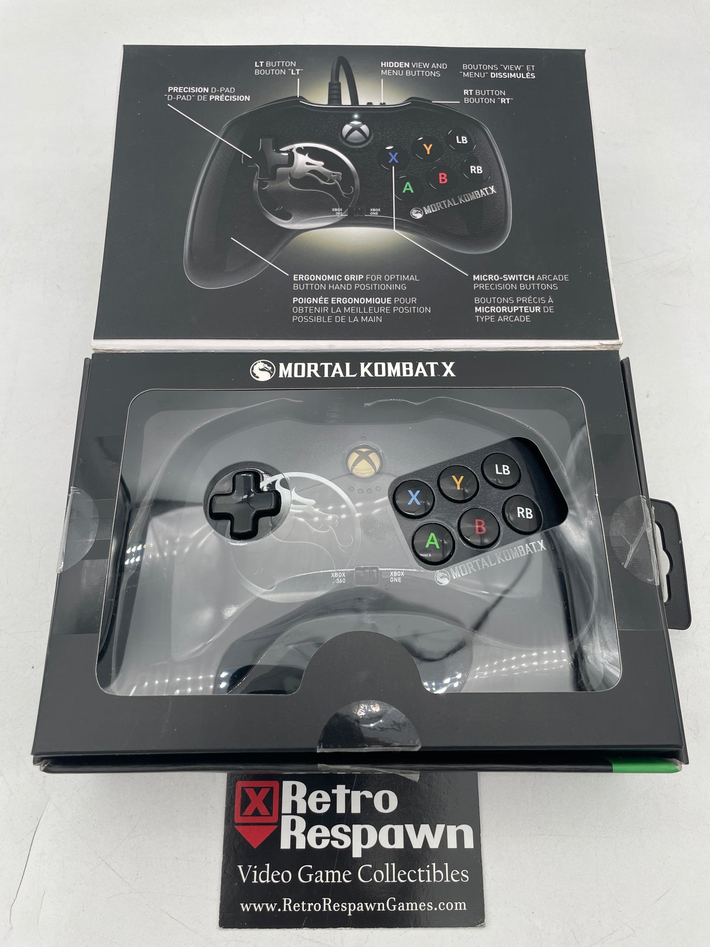 Mortal Kombat X Official Wired Fight Pad - Xbox One Xbox 360 (Complete)