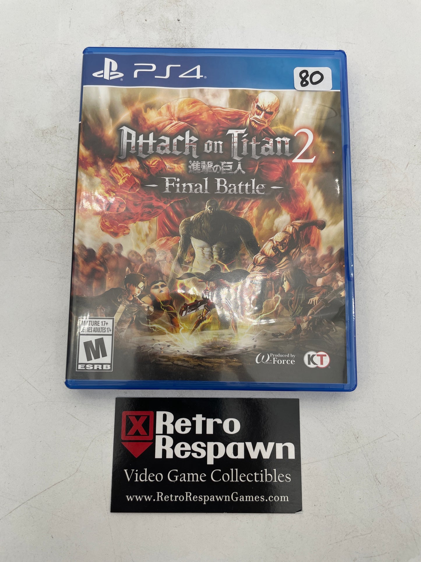 Attack on Titan 2: Final Battle - Playstation 4 (Complete)