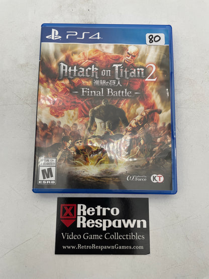 Attack on Titan 2: Final Battle - Playstation 4 (Complete)