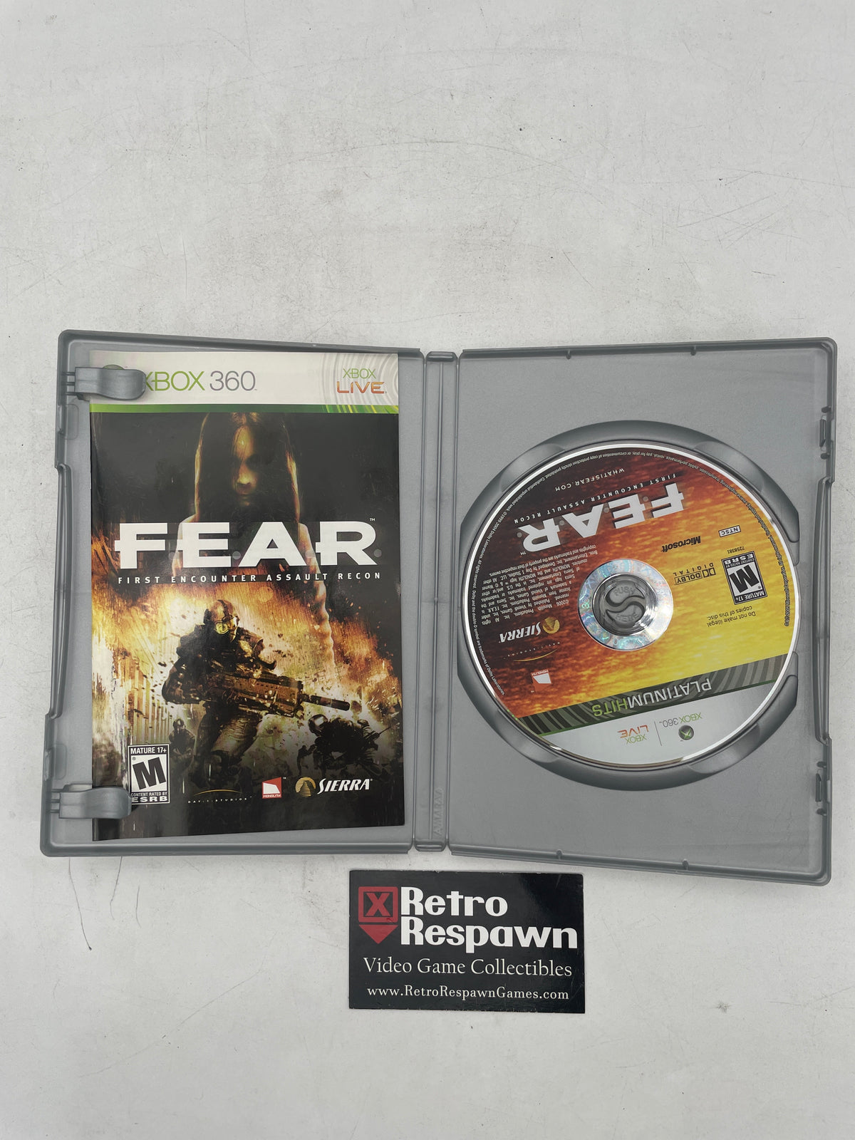 F.E.A.R. [Platinum Hits] - Xbox 360 (Complete)