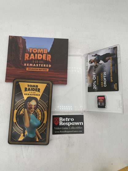 Tomb Raider i ii iii Remastered Deluxe Edition - Nintendo Switch (Complete)