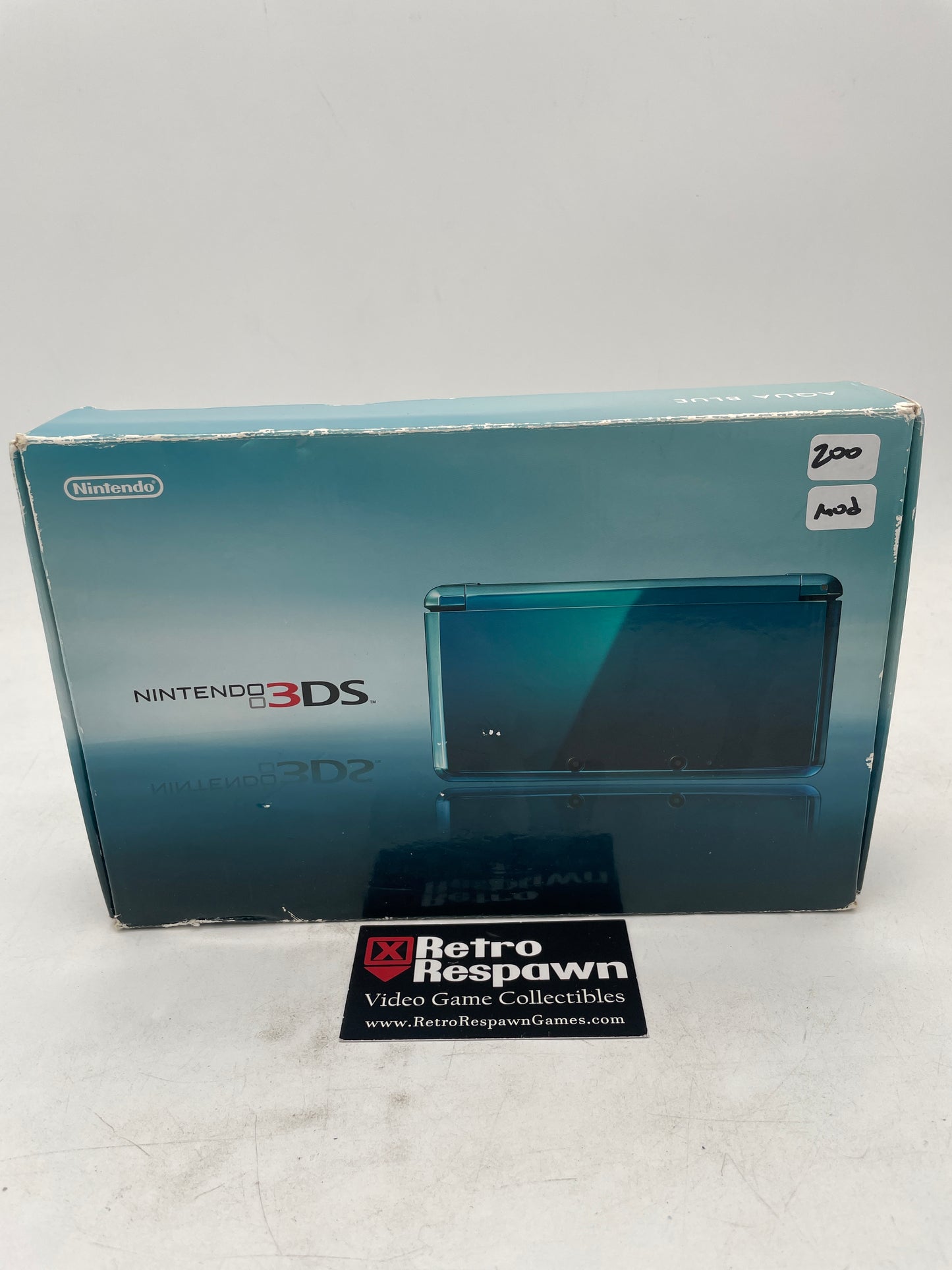 Modded Nintendo 3DS Aqua Blue - Nintendo 3DS (Complete)