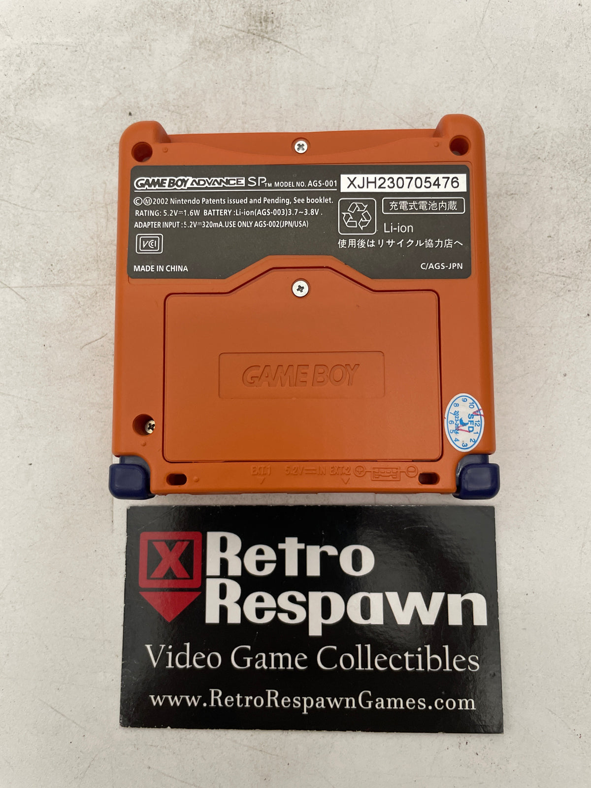 Reshell Naruto Orange Gameboy Advance SP 001 - GameBoy Advance (Console + Charger)