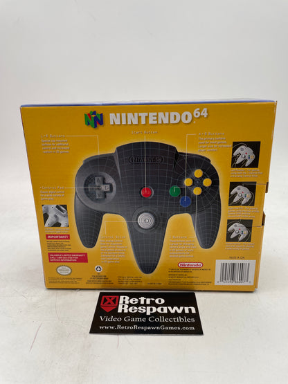 Black Controller - Nintendo 64 (Complete)