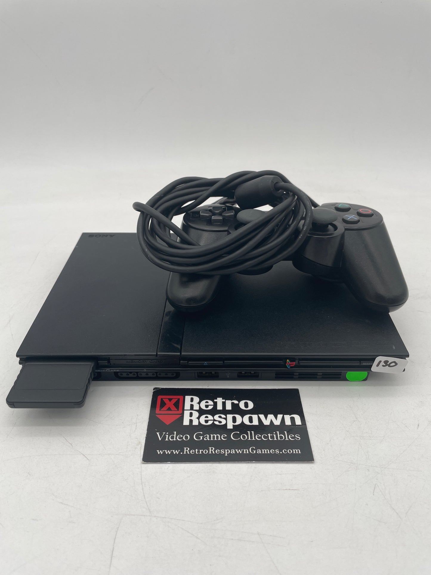 Black Slim Playstation 2 System - Playstation 2 (Console,Controller, all Wires,Memory Card)