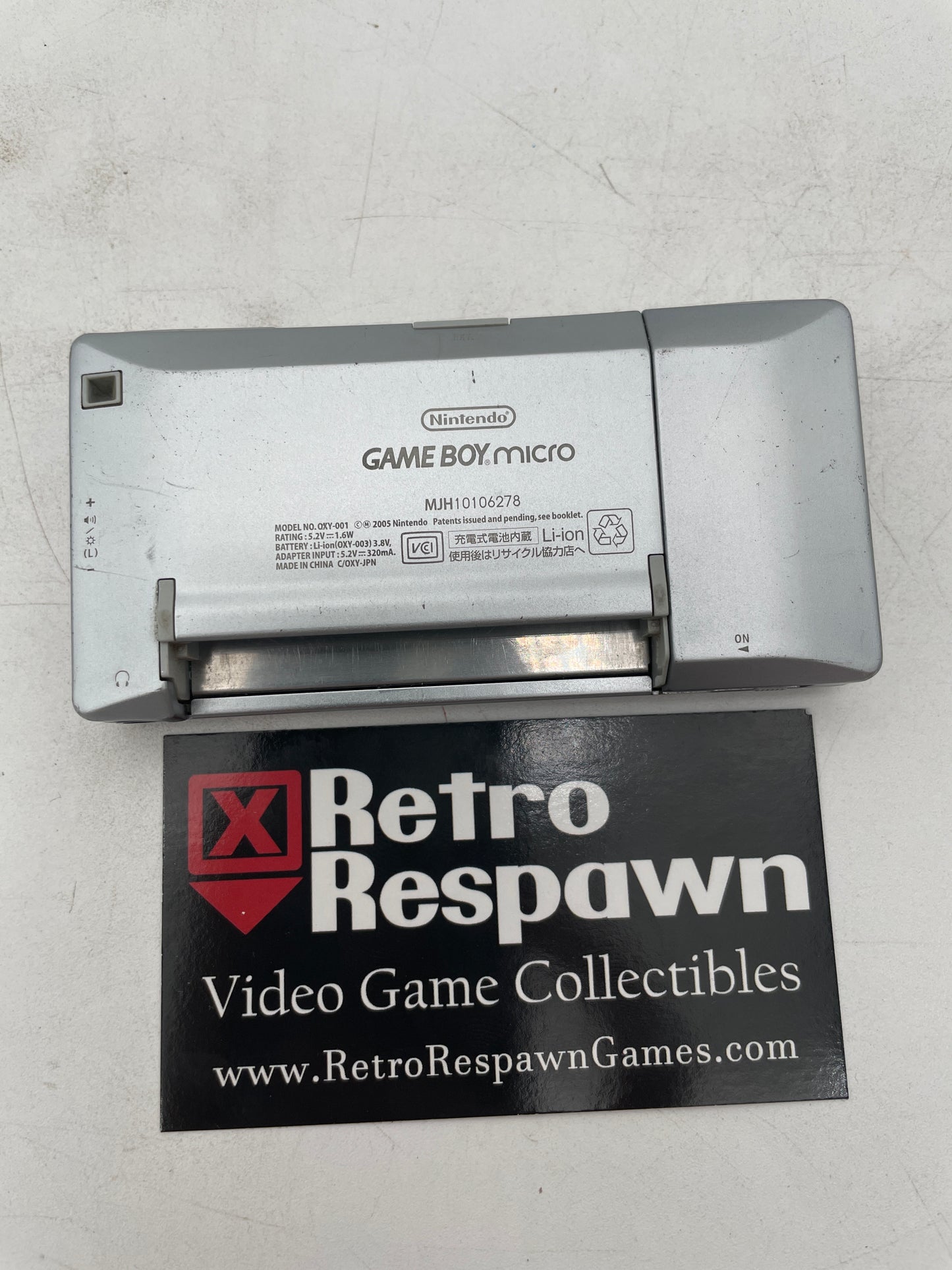 Nintendo Gameboy Micro Silver - JP GameBoy Advance (Console Only)