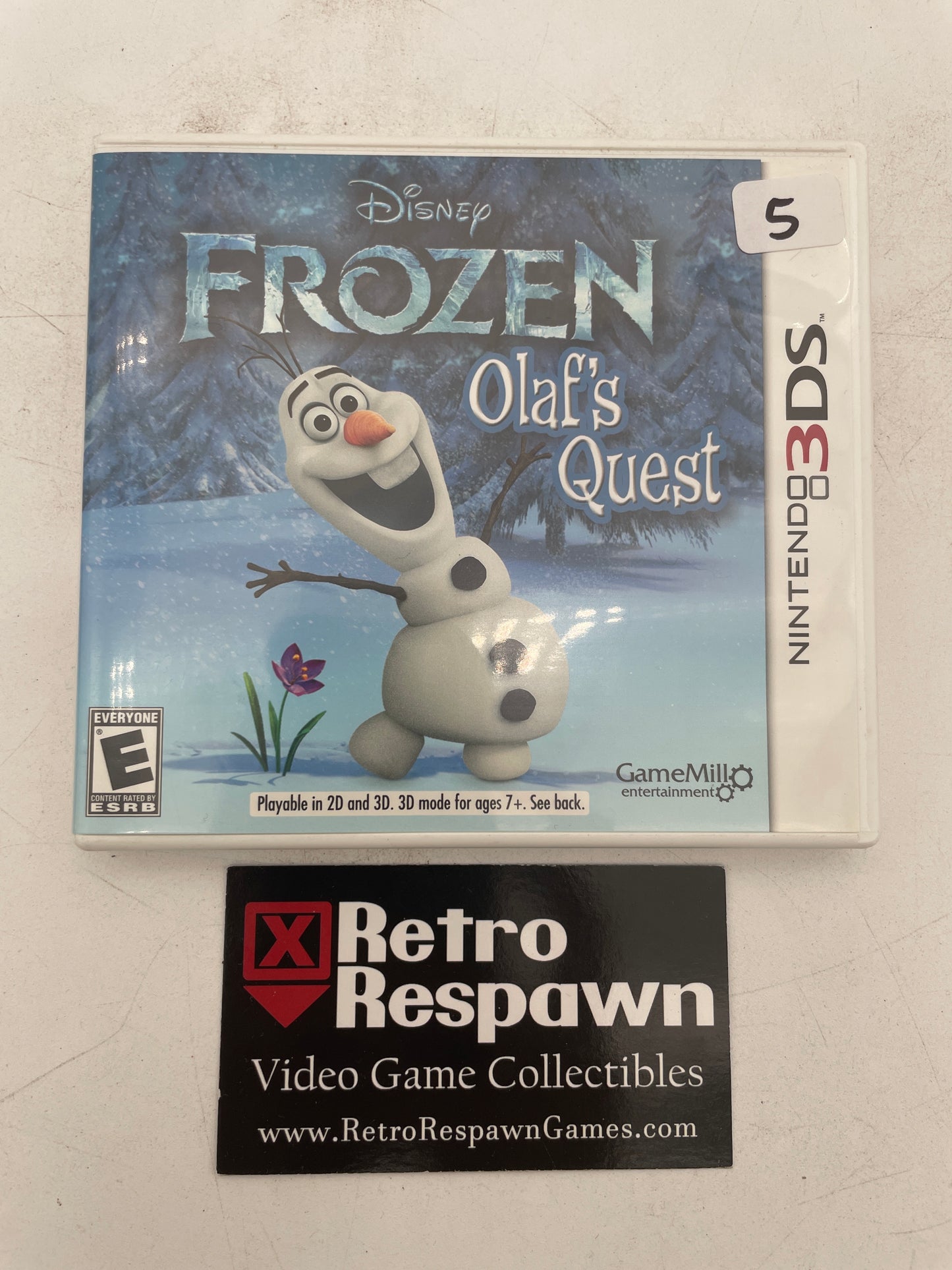 Frozen: Olaf's Quest - Nintendo 3DS (Complete)