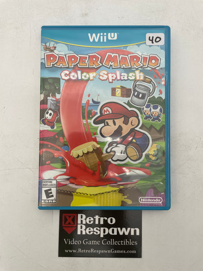 Paper Mario Color Splash - Wii U (Complete)