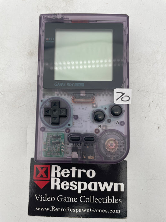 Clear Atomic Purple Game Boy Pocket - JP GameBoy (Console Only)