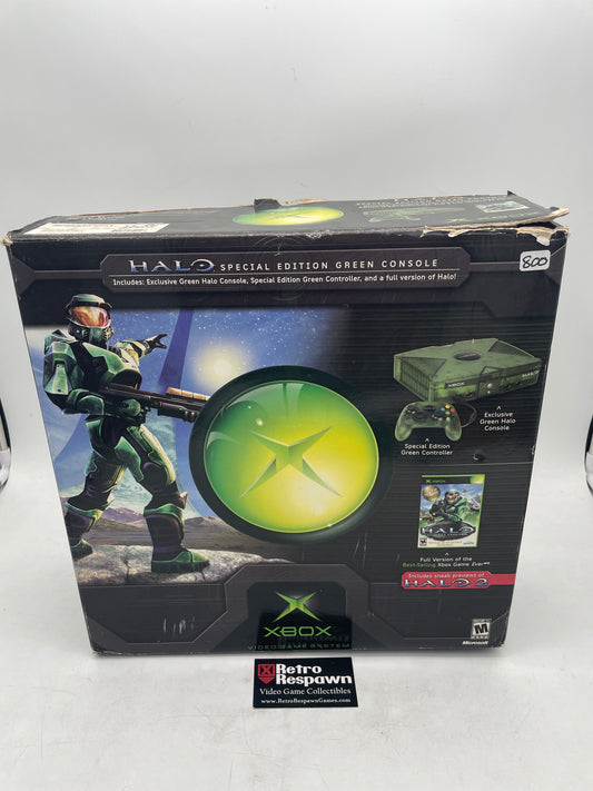 Xbox System [Green Halo Edition] - Xbox (Complete/No Foam)