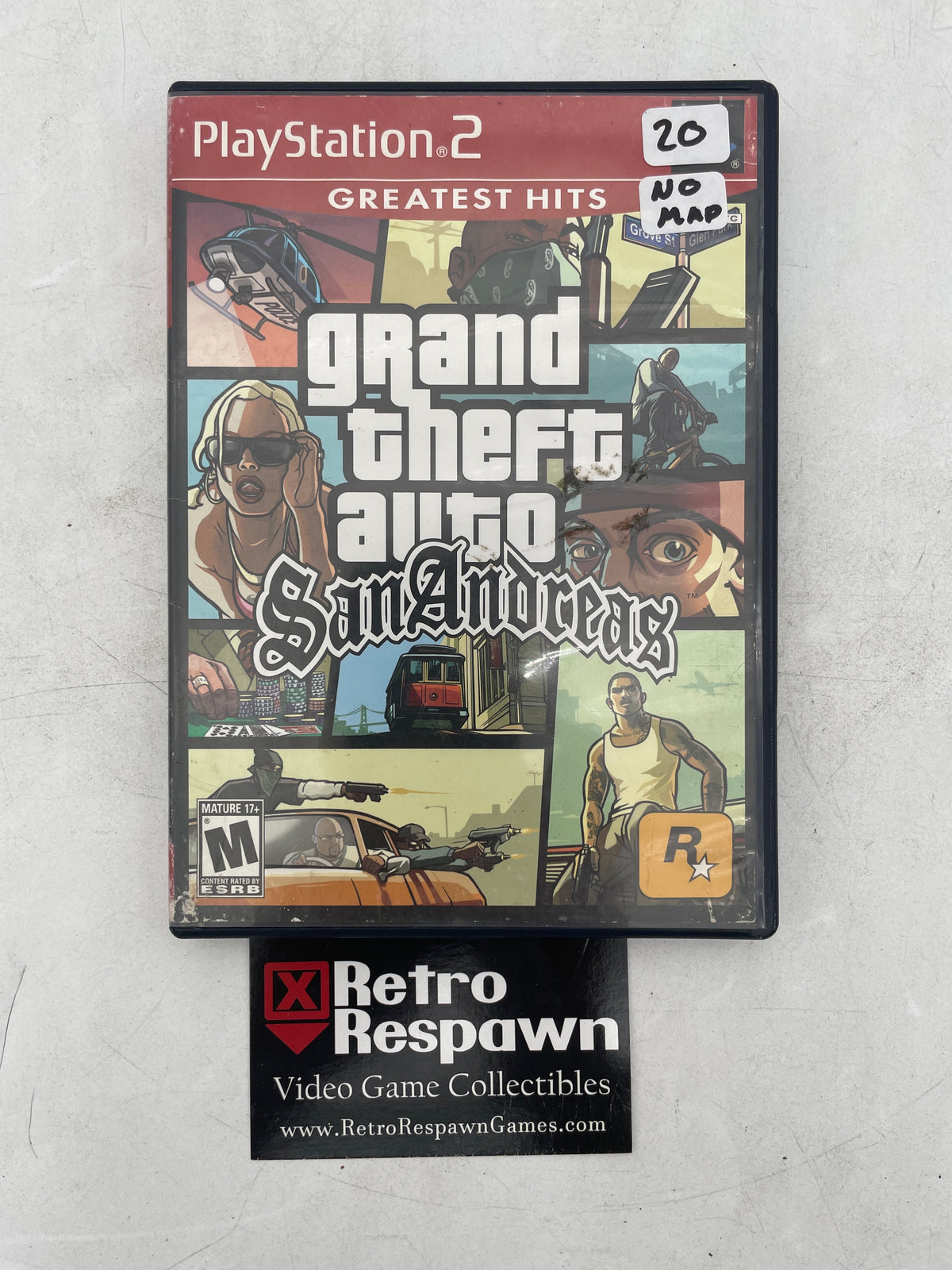Grand Theft Auto San Andreas [Greatest Hits] - Playstation 2 (Complete/ No Map)