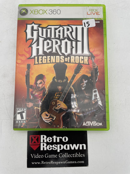 Guitar Hero III Legends of Rock - Xbox 360 (Complete)