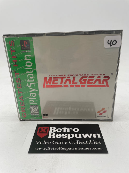Metal Gear Solid [Greatest Hits] - Playstation (Complete)