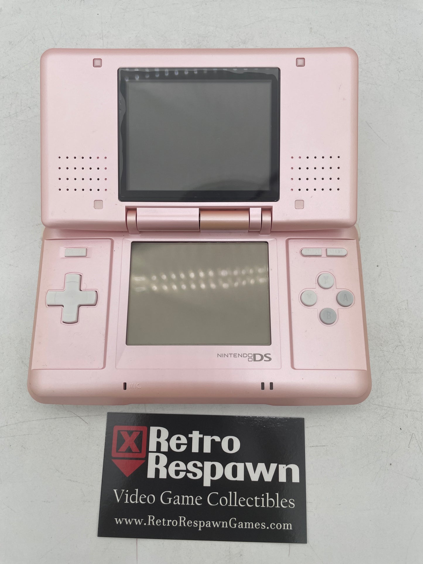 Pink and White Nintendo DS System - JP Nintendo DS (Console+Charger)
