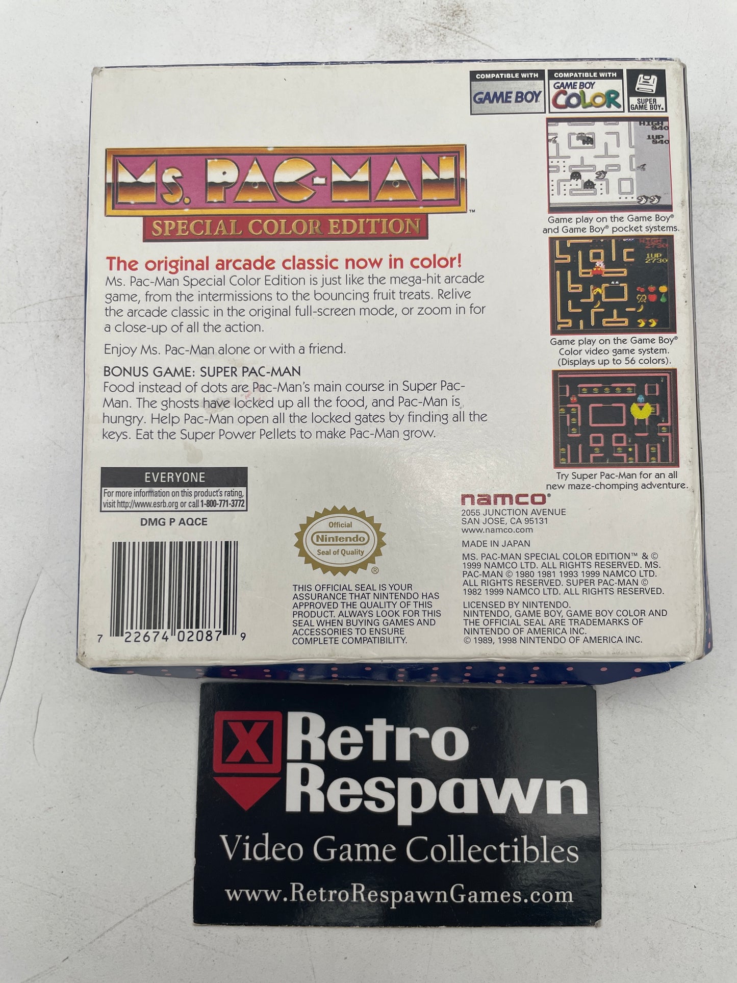 Ms. Pac-Man Special Color Edition - GameBoy Color (Complete)
