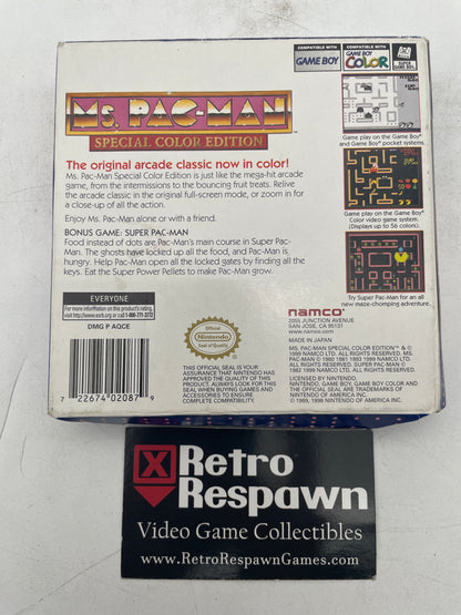 Ms. Pac-Man Special Color Edition - GameBoy Color (Complete)