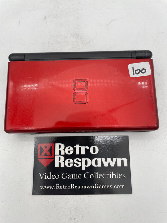 Red Crimson & Black Nintendo DS Lite - Nintendo DS (Console + Charger)