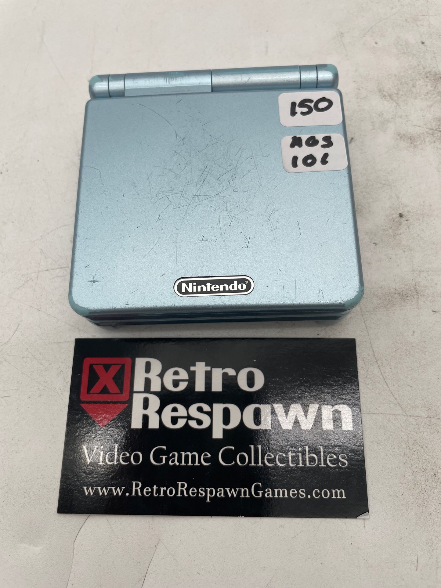 Pearl Blue GameBoy Advance SP [AGS-101] - GameBoy Advance (Console + Charger)