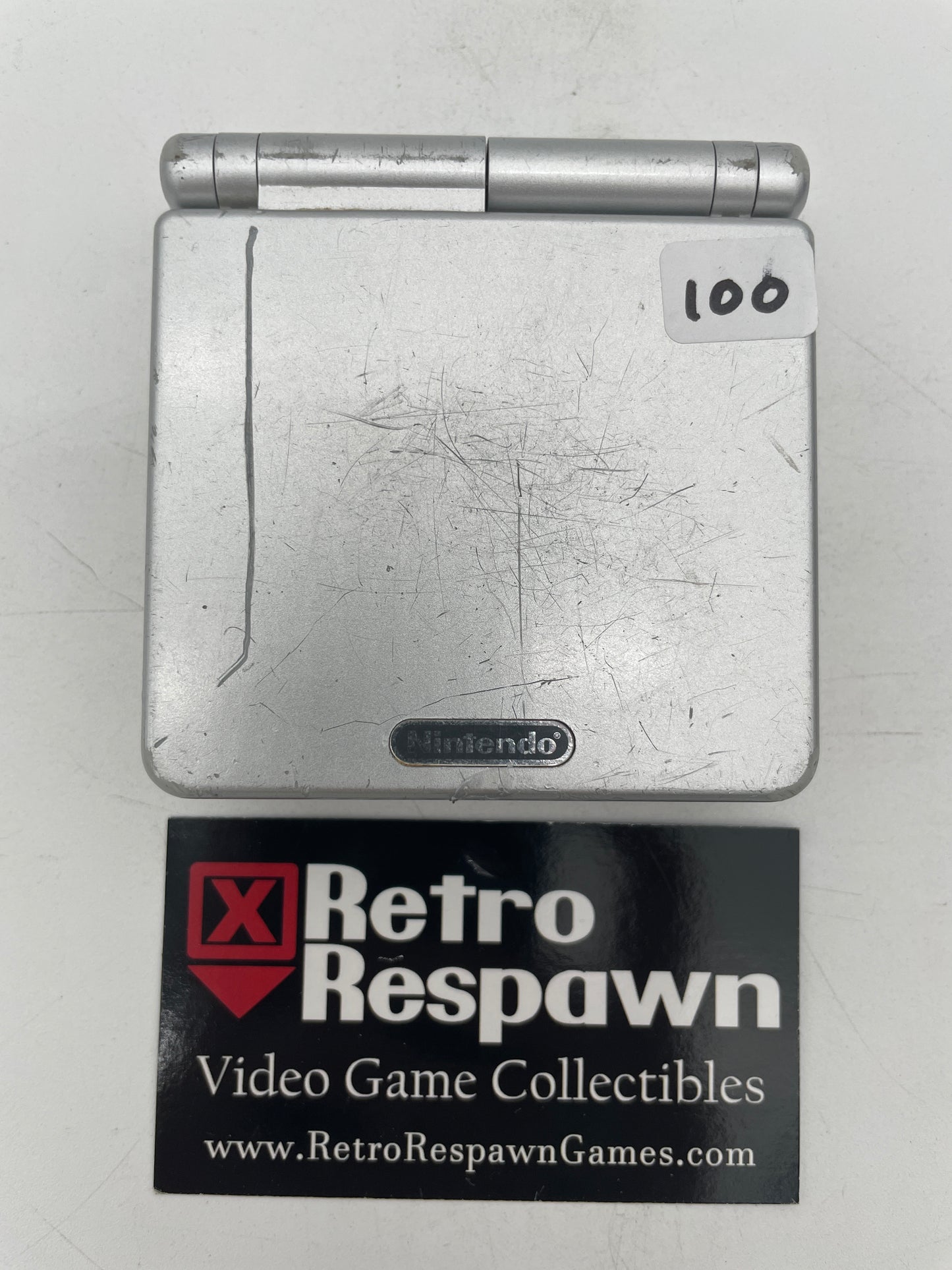 [Ugly] Platinum Gameboy Advance SP - GameBoy Advance (Console+Charger)