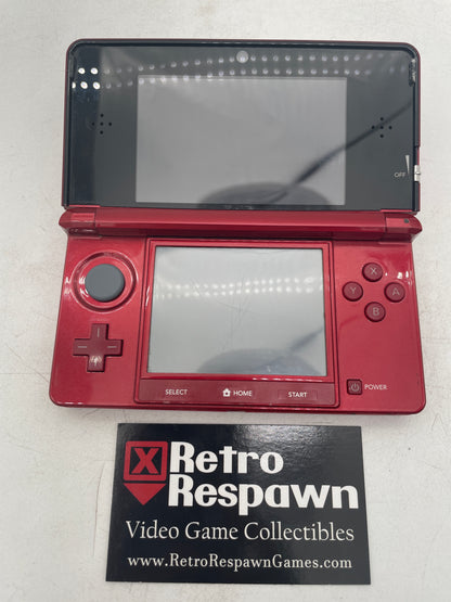Nintendo 3DS Flame Red [Region Free] - JP Nintendo 3DS (Console + Charger)