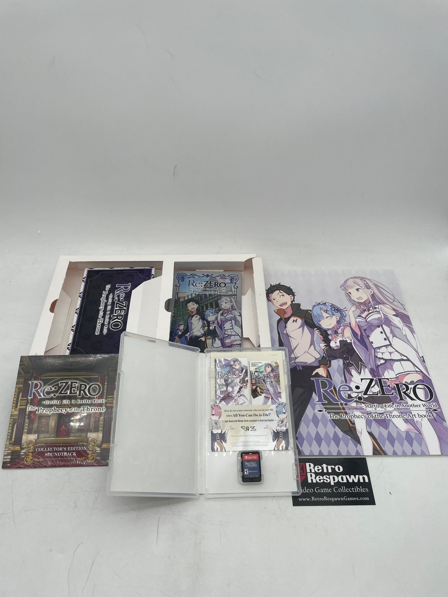 Re:ZERO: The Prophecy of the Throne [Collector's Edition] - Nintendo Switch (Complete)