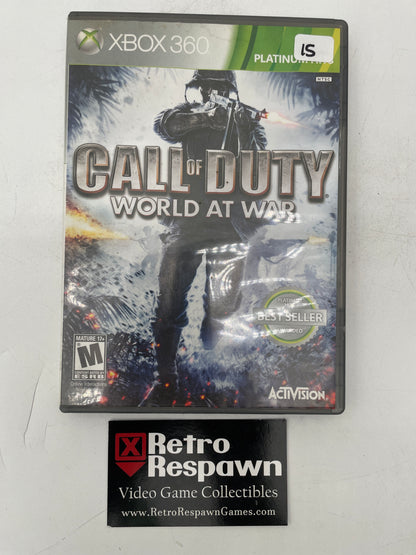 Call of Duty World at War Platinum Hits - Xbox 360 (Complete)