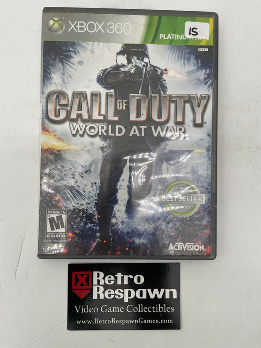 Call of Duty World at War Platinum Hits - Xbox 360 (Complete)