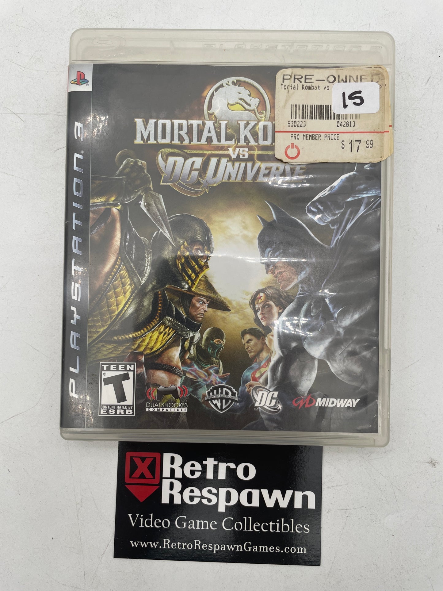 Mortal Kombat vs. DC Universe - Playstation 3 (Complete)