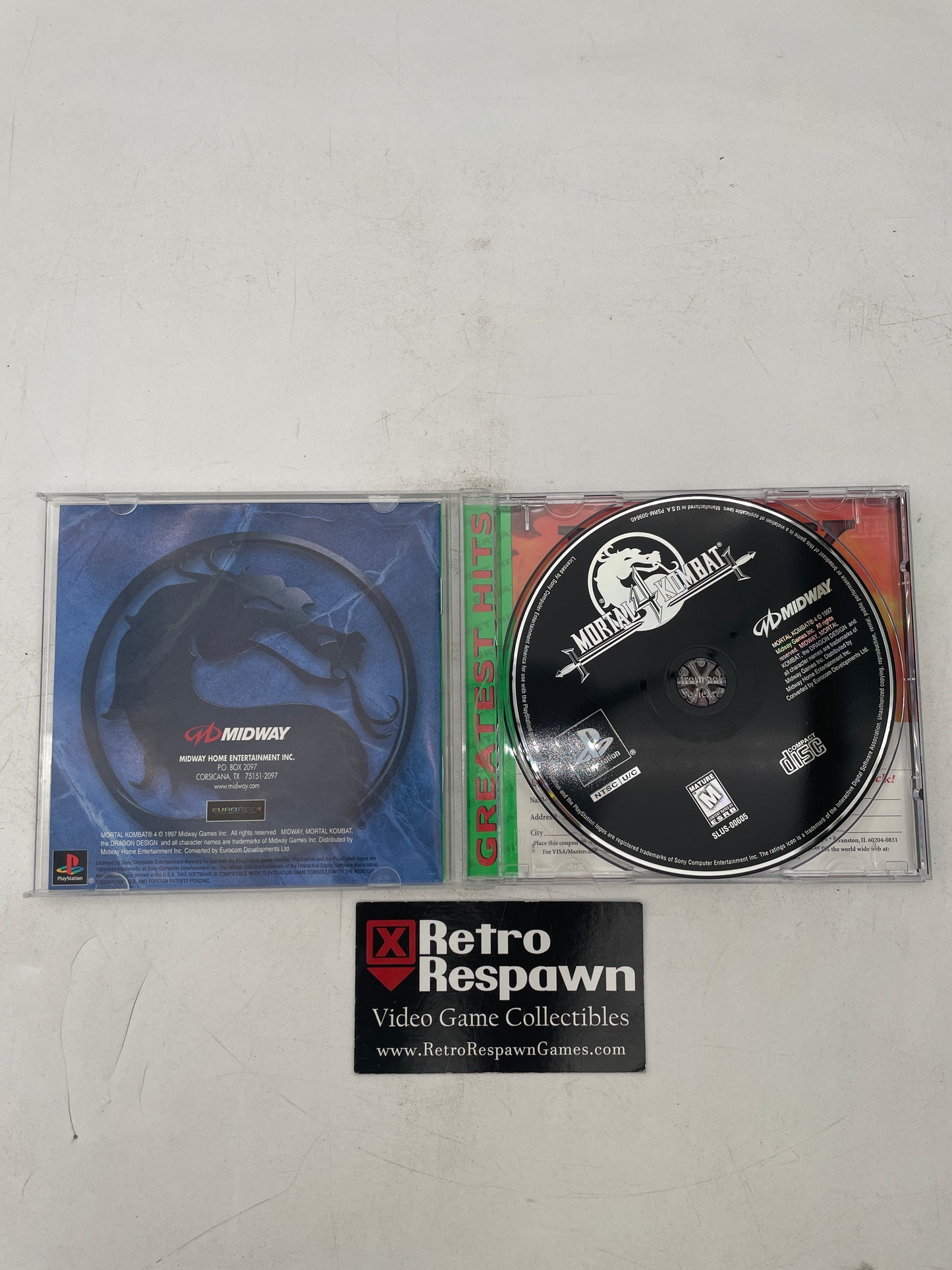 Mortal Kombat 4 [Greatest Hits]- Playstation (Complete)