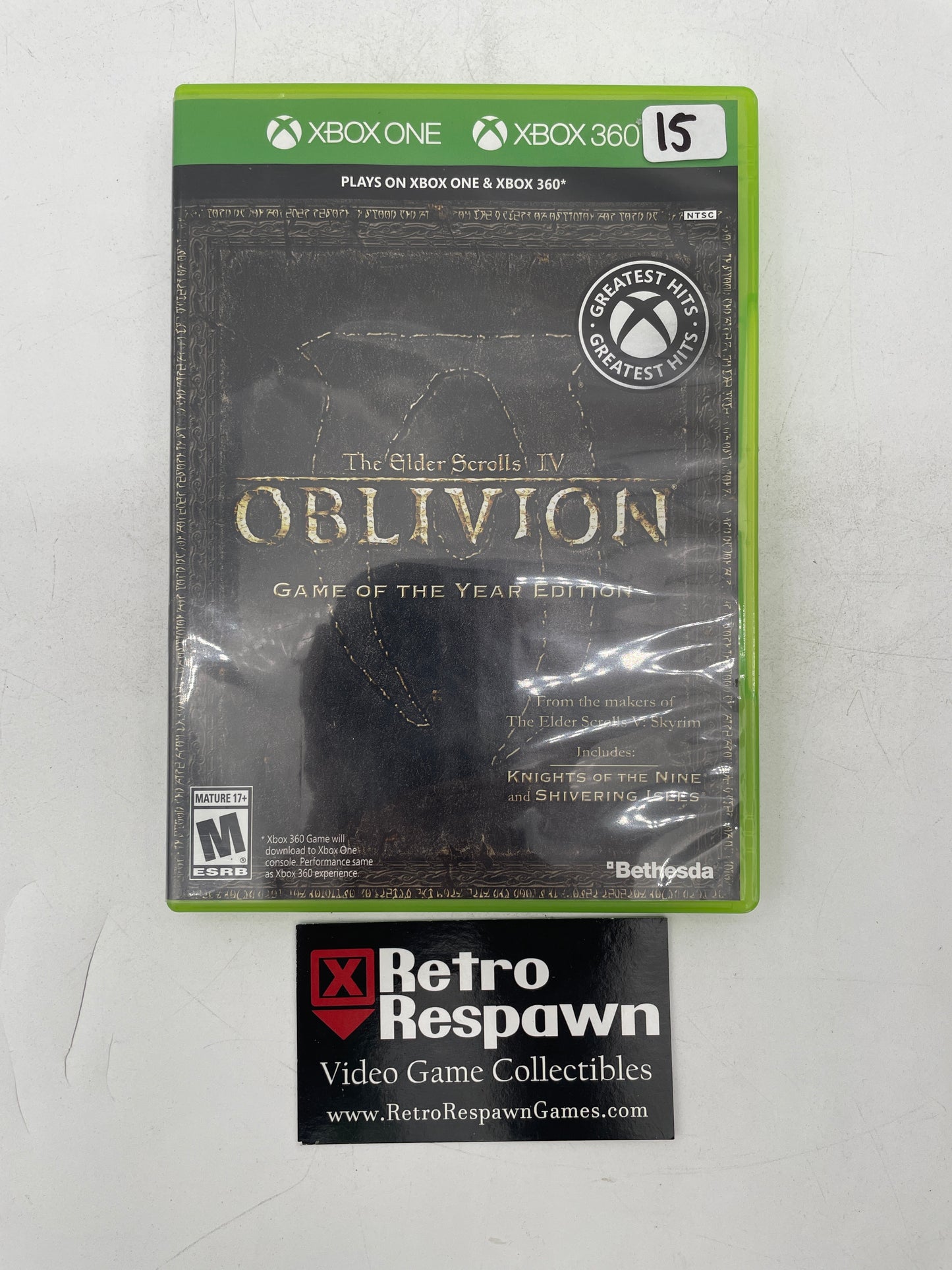 Elder Scrolls IV Oblivion [Game of the Year] Platinum Hits - Xbox One (Complete)