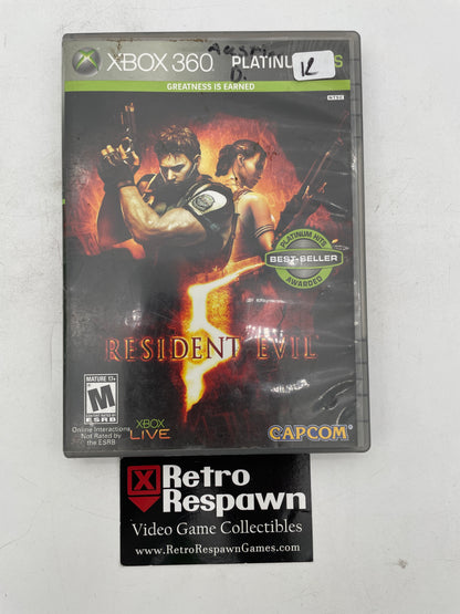 Resident Evil 5 [Platinum Hits] - Xbox 360 (Complete)