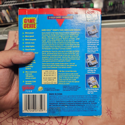 Original Gameboy Game Genie (Complete)