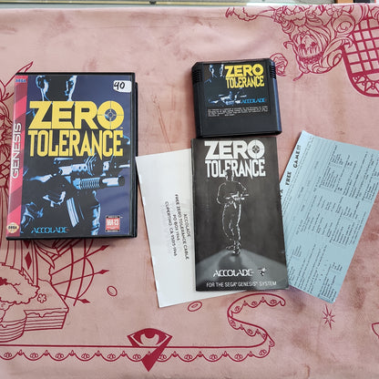 Zero Tolerance - Sega Genesis (Complete)