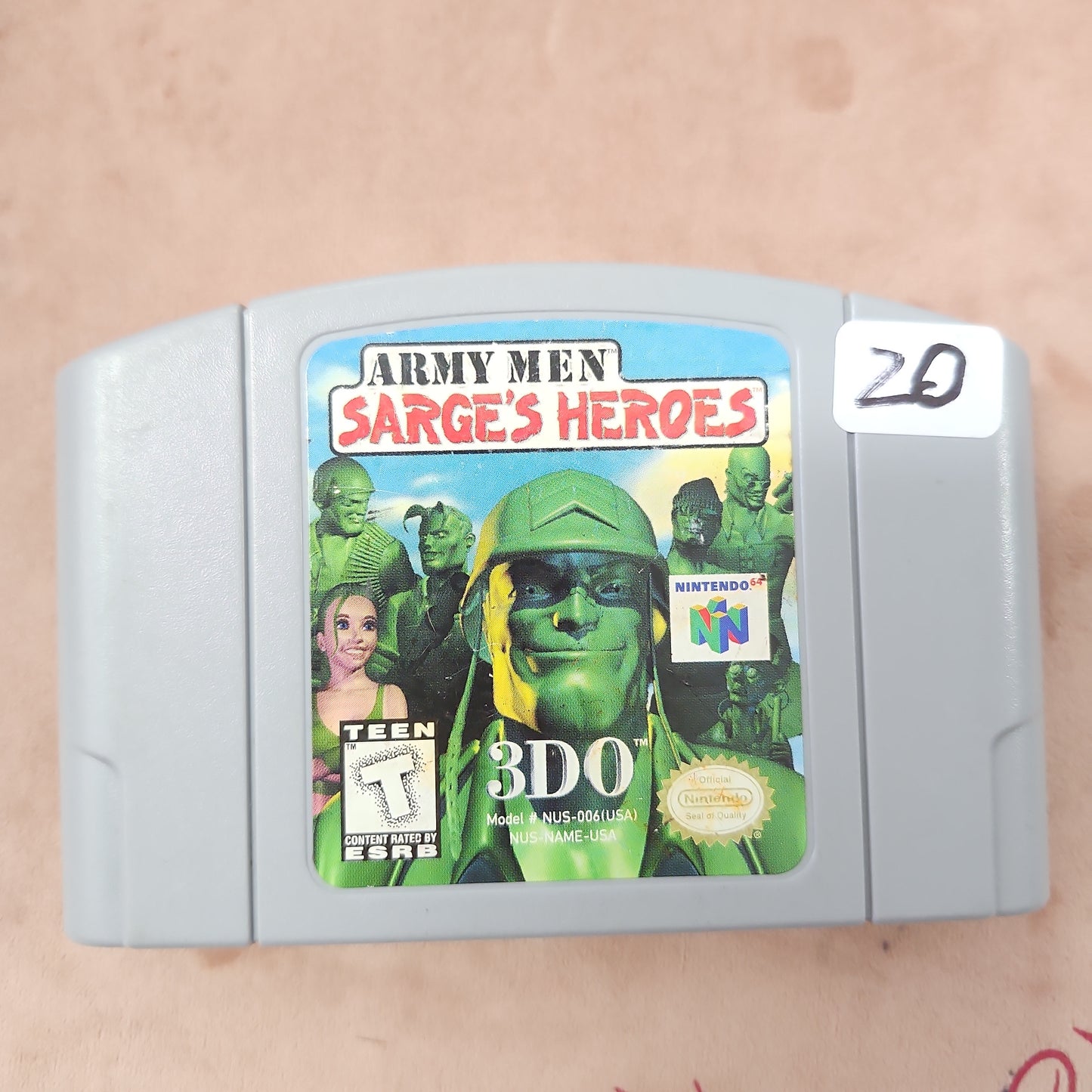 Army Men: Sarge's Heroes - Nintendo 64 (Loose)